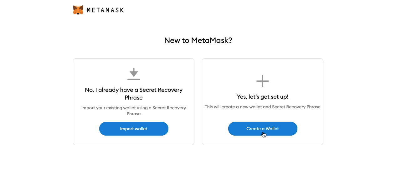 step by step guide to setup a metamask wallet.